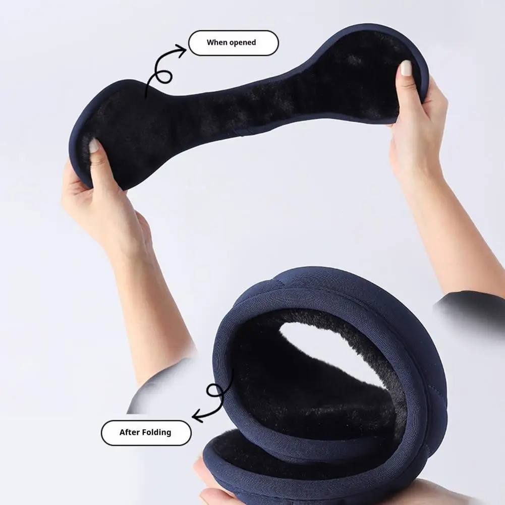 Наушники из искусственного кроличьего меха, теплые зимние наушники, складные наушники-ушанки, ветрозащитные наушники для защиты от холодной погоды