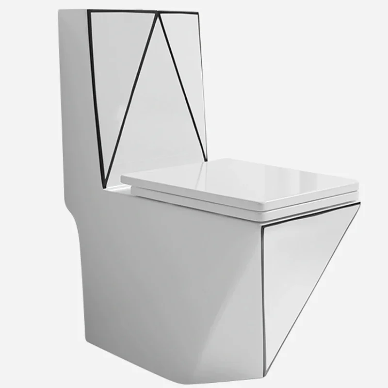 Nordic household toilet personalized creative ceramic pumping black toilet siphon deodorant silent color toilet