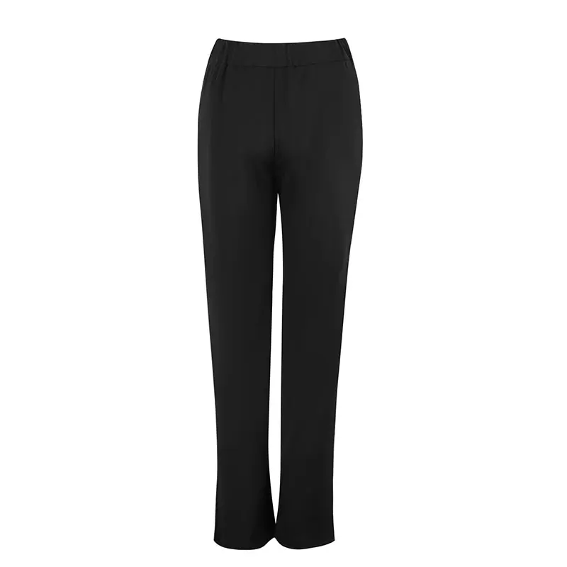 ربيع أسود مثير المرأة السراويل الشارع الشهير موضة مطرزة السراويل الجديدة أنيقة الإناث عادية سليم تنوعا السراويل الملابس #5