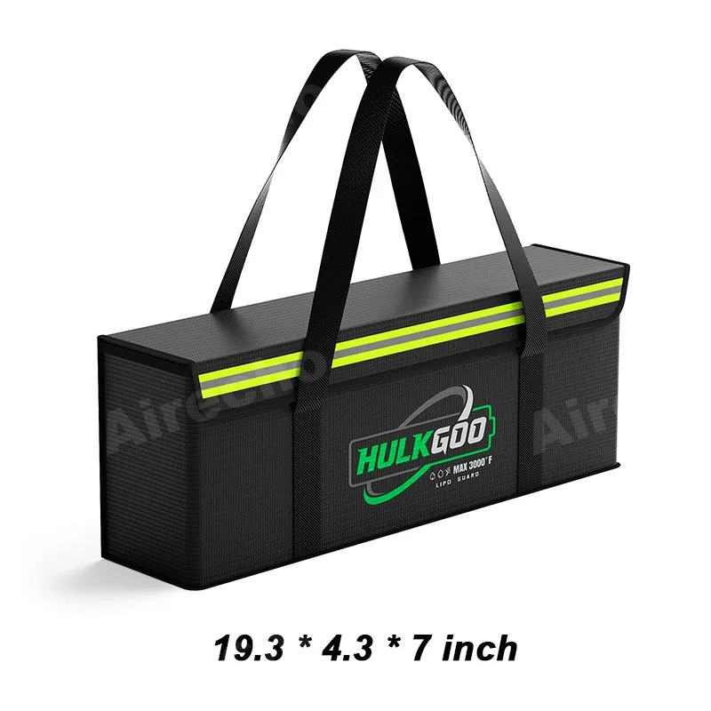 AliExpress NONE Fireproof Battery Safe Bag 19.3 x 4.3 x 7 Inch Ebike Battery Bag Explosion-Proof Waterproof Lipo attery Storage Box Guard Safe