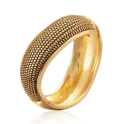 New Fashion Vintage Metal Cuff Bangle Statement Antique Bracelet Jewelry for Women Girls