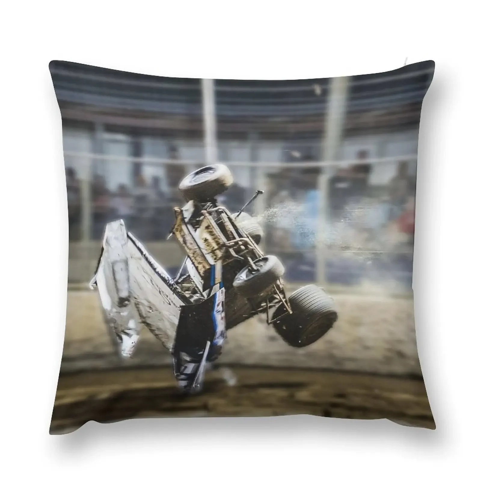 

Sprintcar crash at over 100mph Throw Pillow Decorative Cushions For Luxury Sofa Pillowcases Christmas Cushion For Home pillow