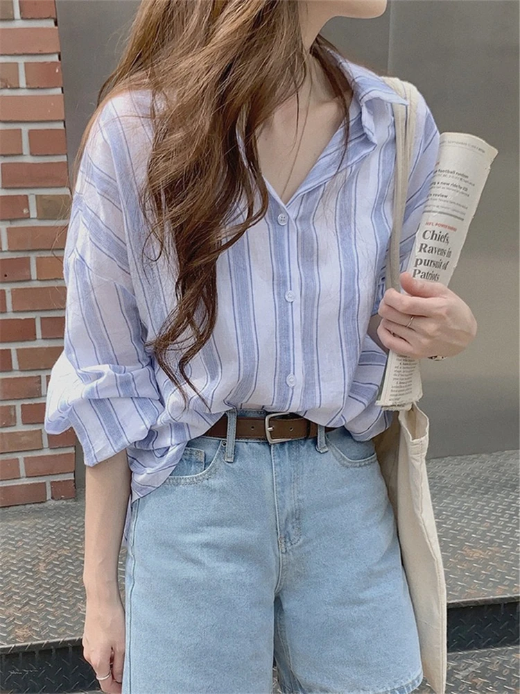 New Summer Vintage Print Shirt Female Oversize Tops Womens short Sleeve Girls Blouse Summer New Women Blouses Femme Blusas