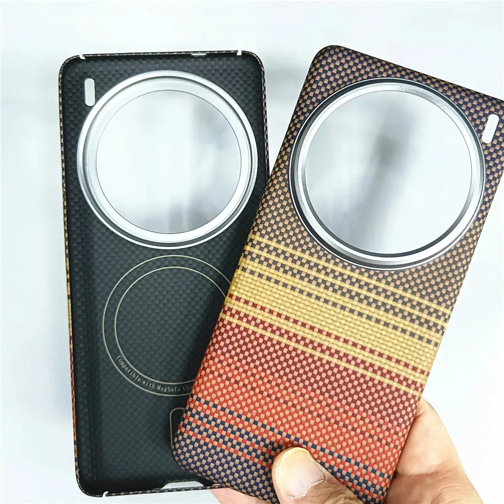 

Magnetic Premium Real Carbon Fiber Aramid Slim Case For VIVO X200 Pro VIVO 200 Matte Armor Hard Cover