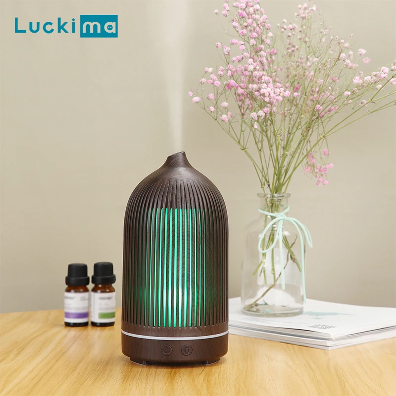 USB Essential Oil Diffuser for Home Office Cool Mist Ultrasonic Air Humidifier with 7 Colors LED Night Light Mini Aroma Diffuser