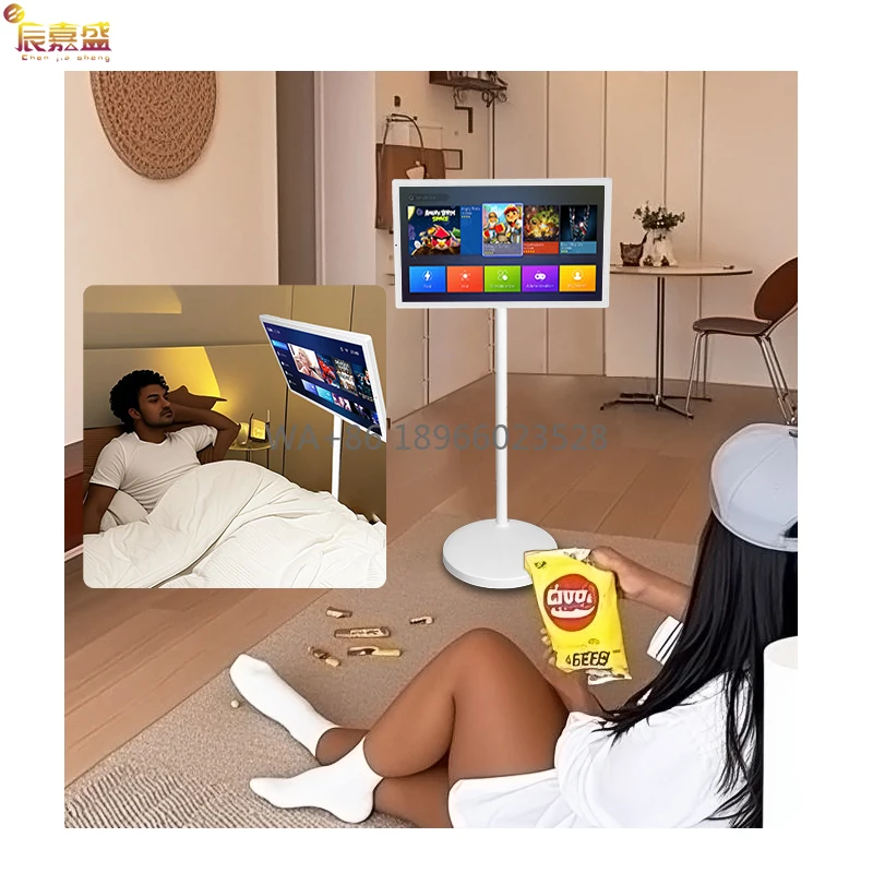 تلفزيون ذكي LCD تفاعلي محمول 4+128G لدراسة ألعاب التمرين-22/24/27/32 بوصة للمصاعد