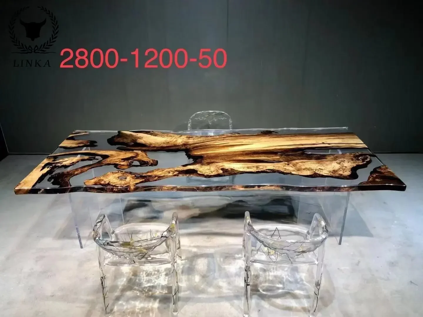 Custom Factory Wholesale Epoxy Resin Table Made From France Poplar Wood Slab Custom Order River Table for Dining Room Fur