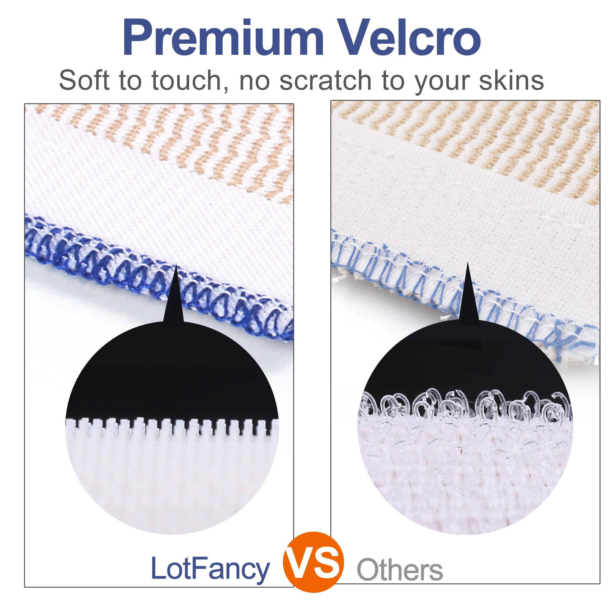 4 لفات 3 بوصة × 5 ياردة غلاف ضمادة مرن، غلاف ضمادة ضغط من القطن مع إغلاق ذاتي، دعم وإسعافات أولية للرياضة