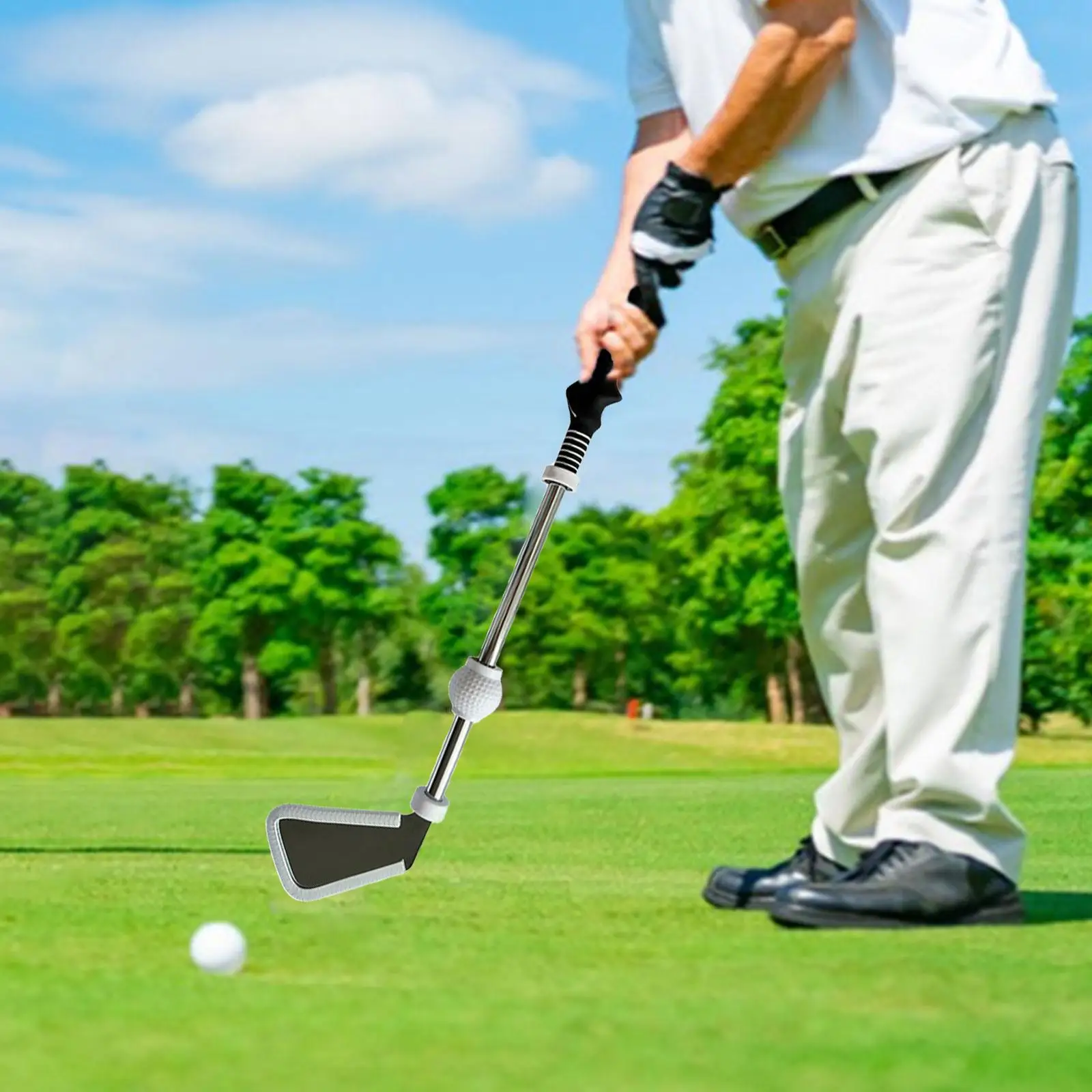 골프 스윙 트레이너 클럽 골프 스윙 훈련 보조 실내 실외 위치 교정 골프 스윙 연습 도구