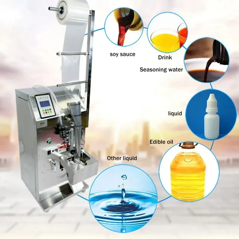 

PBOBP New Multifunctional Liquid Filling Machine, Commercial Vinegar Soy Sauce Milk Packaging Machine
