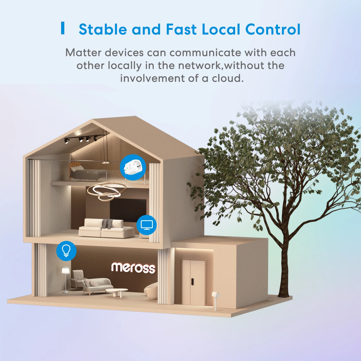 Meross Matter Smart Wi-Fi EU-Stecker mit Energiemonitorfunktion Funktion Funktioniert mit Apple Homekit Google Home Smartthings Alexa – Detail 9