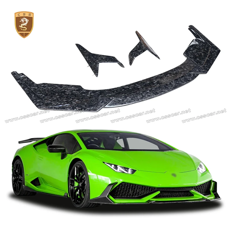

DC Style Car Front Bumper Lower Lip Diffuser Guard Spiltter For Huracan/LP610 Forged Carbon Fiber Exterior Moulding Bodykits