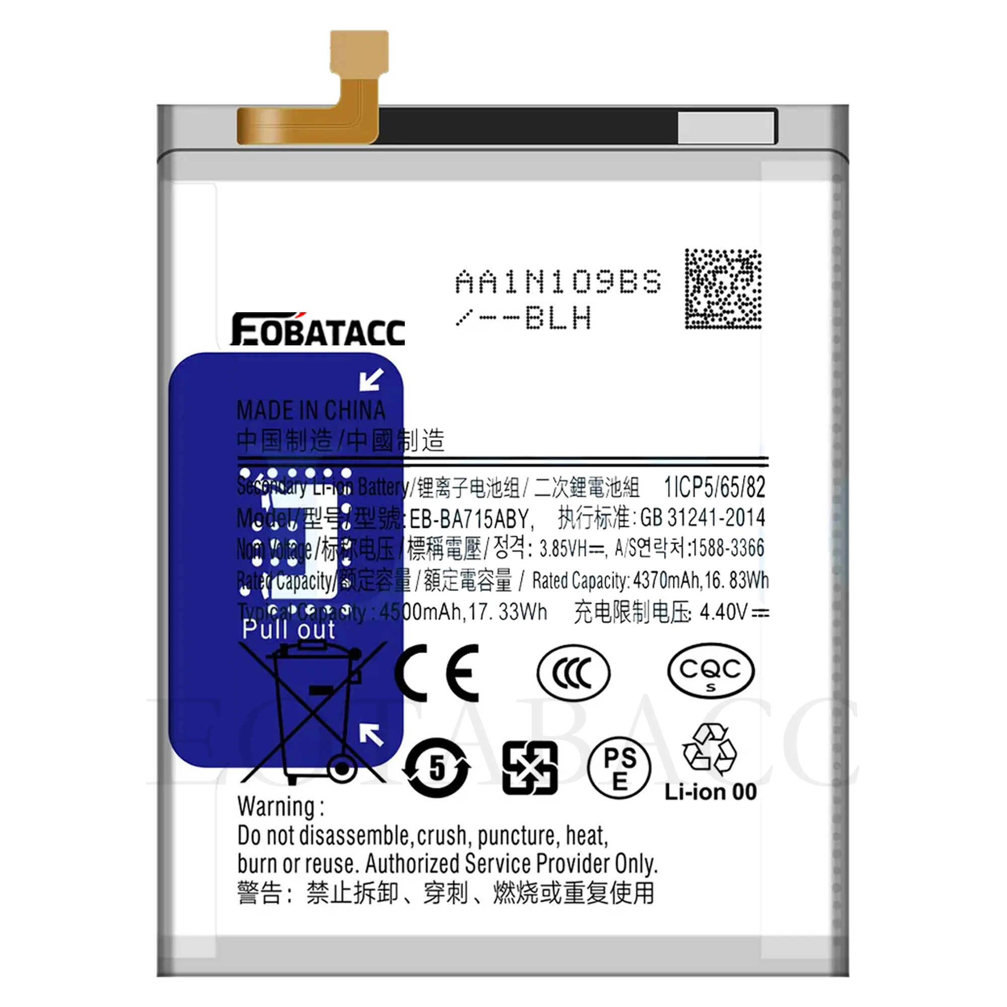 EOTABACC Batteria EB-BA905ABU originale al 100% di alta qualità per Samsung GALAXY A90/A80/A805F Batteria del telefono + Strumenti