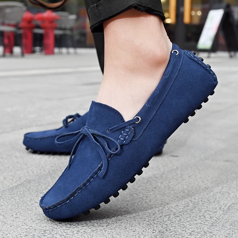 Mocasines cómodos de suela blanda para hombre, mocasines planos para conducir, novedad de verano, zapatos sin cordones para hombre, zapatos informales sólidos a la moda para caminar