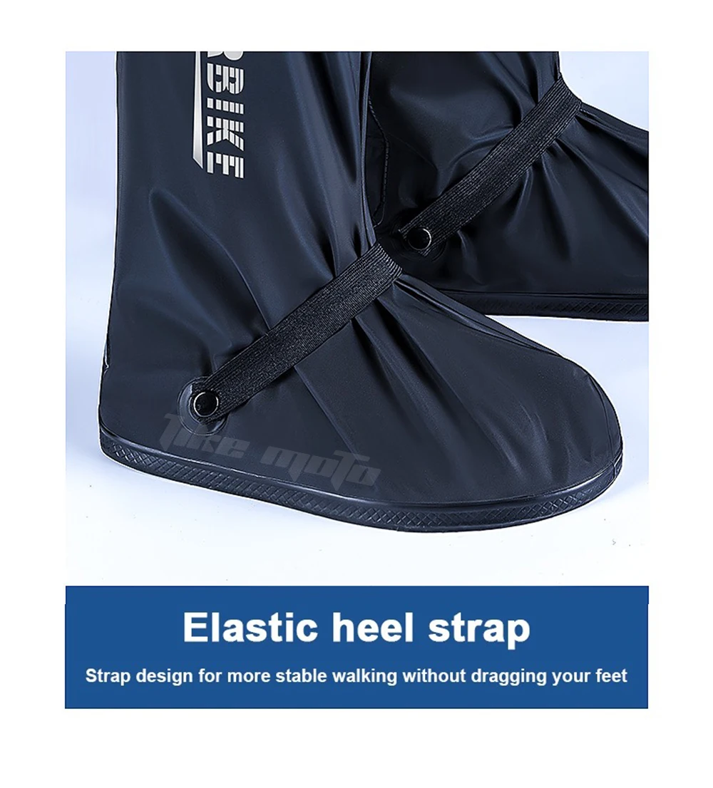 Motorrad Hohe Regen Stiefel Wasserdicht Reflektierende Schnee Nicht-Slip Schuhe Motorrad Radfahren Fahrrad Wiederverwendbare Regendicht Schuhe Abdeckung – Detail 14
