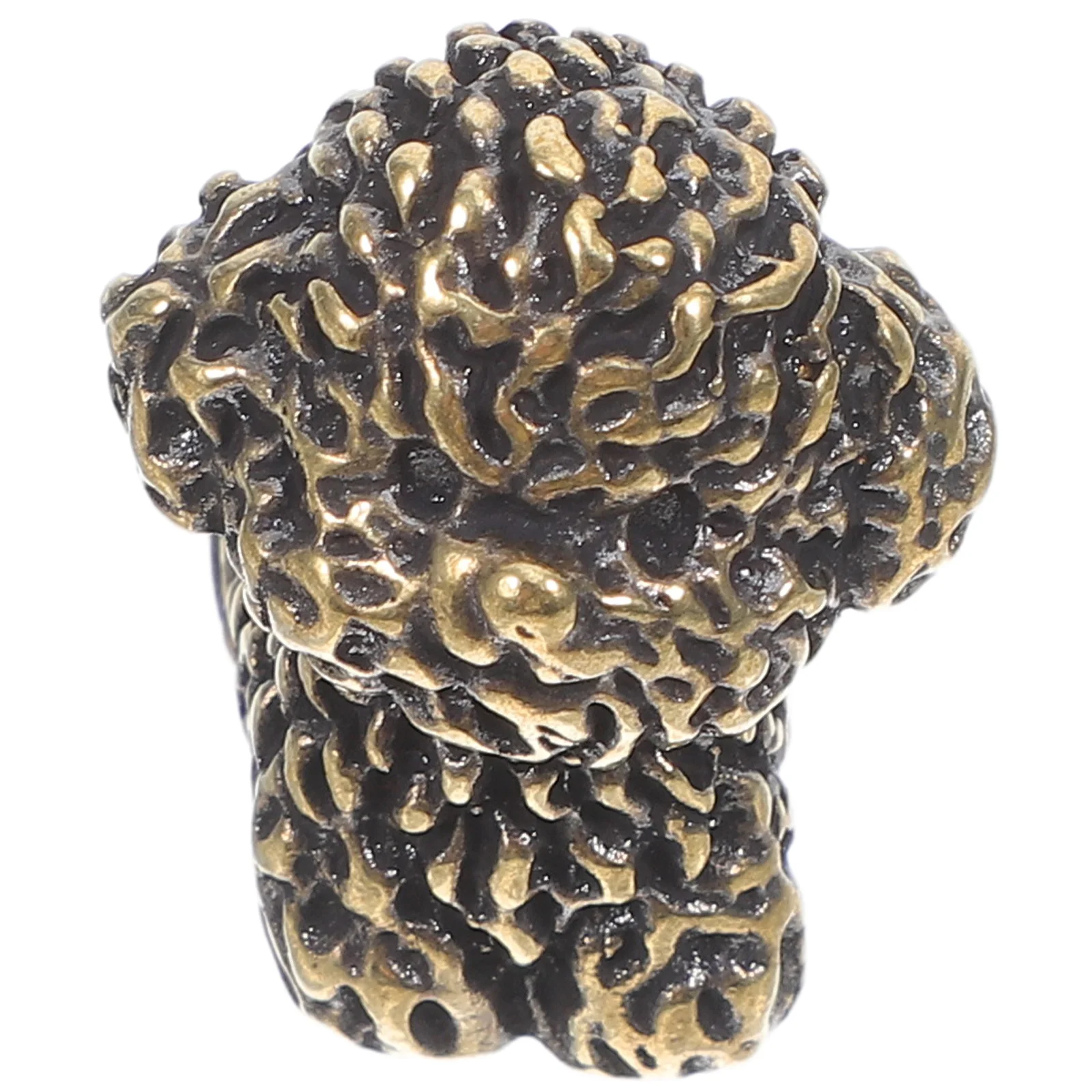 

Miniature Brass Dog Small Animal Statue Feng Shui Wealth Ornament Desktop Home Decor Bookshelf Accent Metal Animal Sculpture