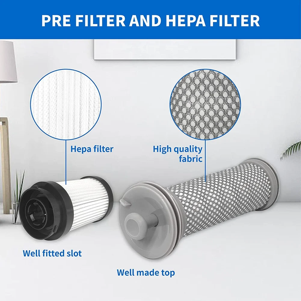 Kit Filter Pengganti Y32A Kompatibel untuk Penyedot Debu Tanpa Kabel Murni, 2 Filter Pra, dan 1 Filter HEPA