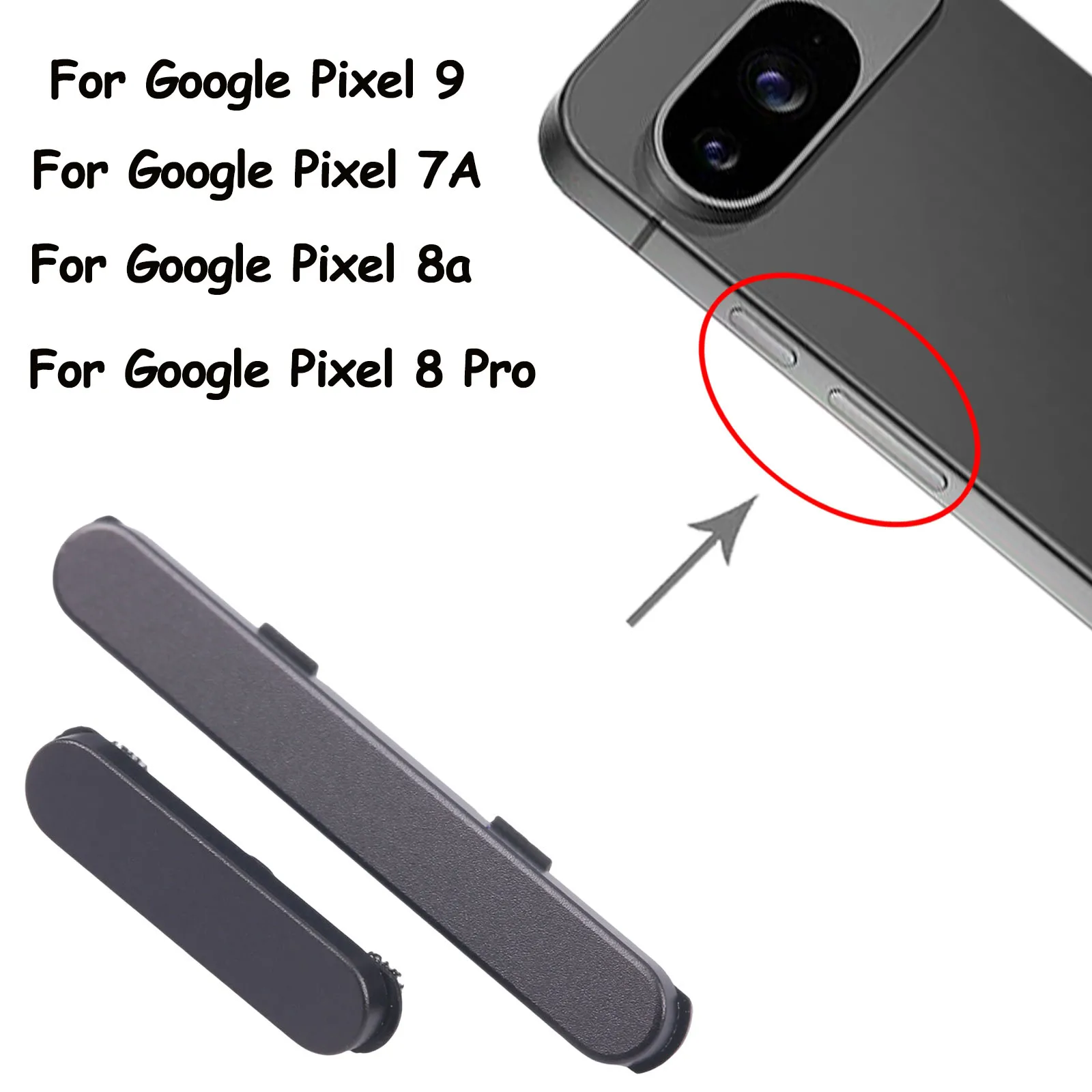 

Power Button + Volume Control Button Side Button For Google Pixel 7A