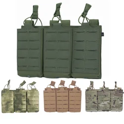 Tactical Magazine Pouch Triple Molle Mag Pouch Airsoft Ak 7.62/5.56mm M4 Ar Rifle Hunting Accessories Mag Holster