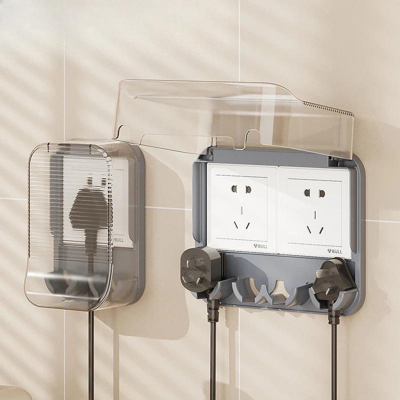 

Household socket waterproof cover transparent bathroom toilet switch splash box adhesive protective cover waterproof box