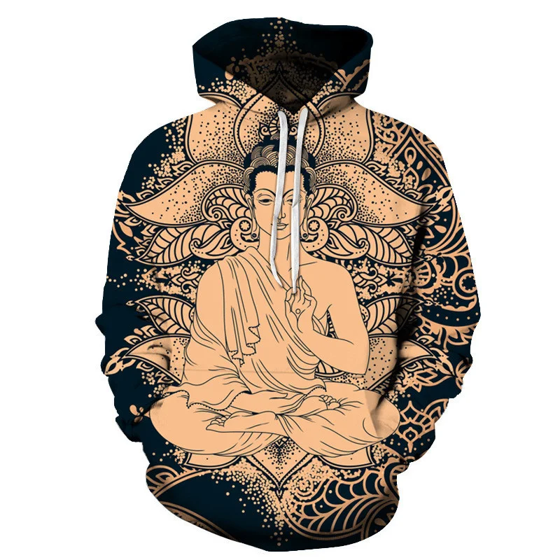 

Maitreya Buddha 3d Print Men/Women Laxity Hoodie Casual Oversized Pullover Fashion Popular Sweatshirt Fashion Trend Men Clothing