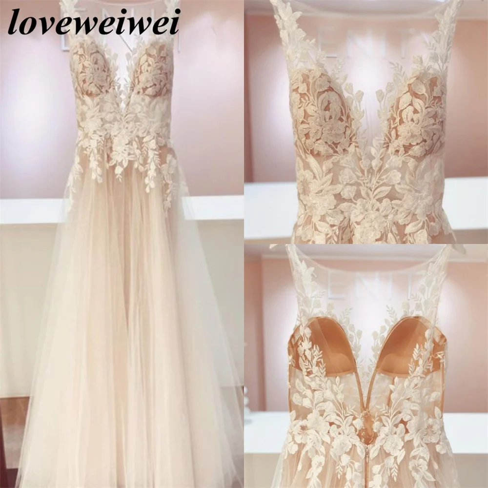 Vestido de novia elegante con tirantes finos, vestido de novia Sexy con escote Corazón, Ivory Beach