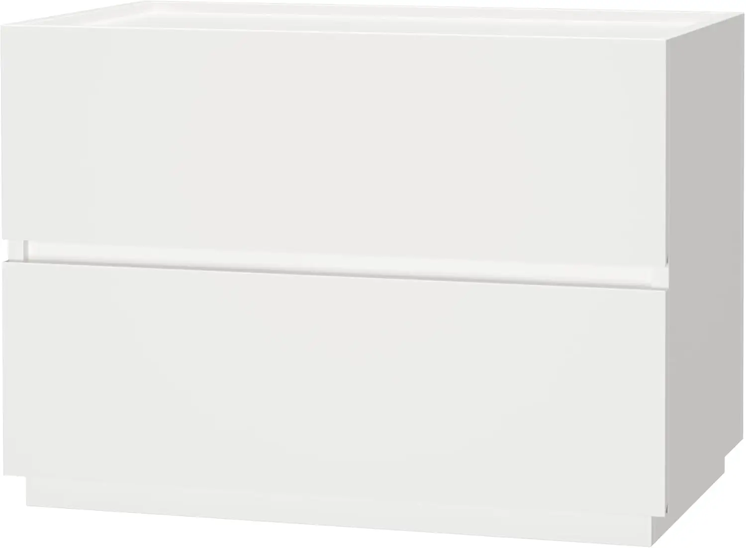 

Многофункциональный комод с 2 выдвижными ящиками, белый, для спальни, прихожей или как прикроватная тумбочка