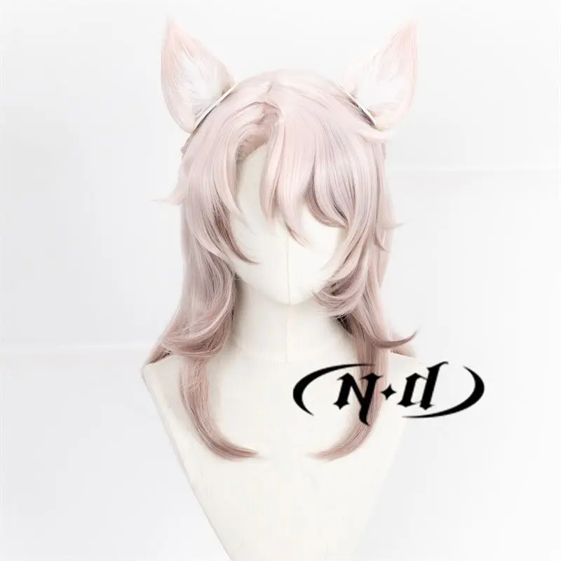 Bhvr スターレール Jiaoqiu コスプレウィッグ 模擬頭皮、編み込みヘアスタイル、本体付き