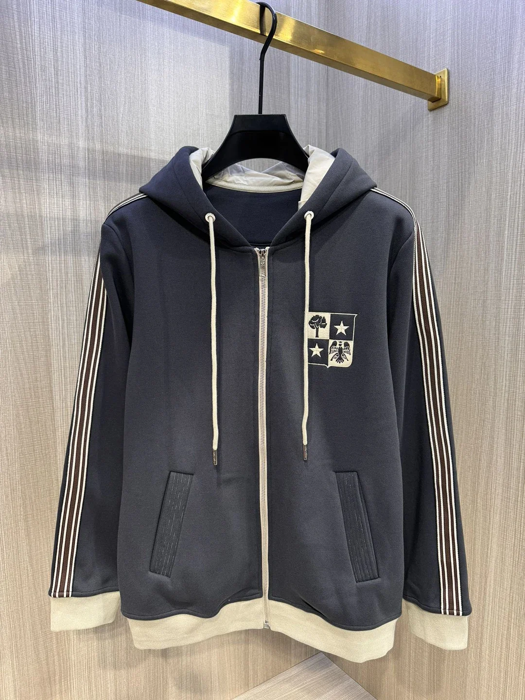 BLLIYOSS Hoodie Long staple Cotton with thin fleece inside Men 2024 New High Quality Old Money Soft Cardigan Europe Italy