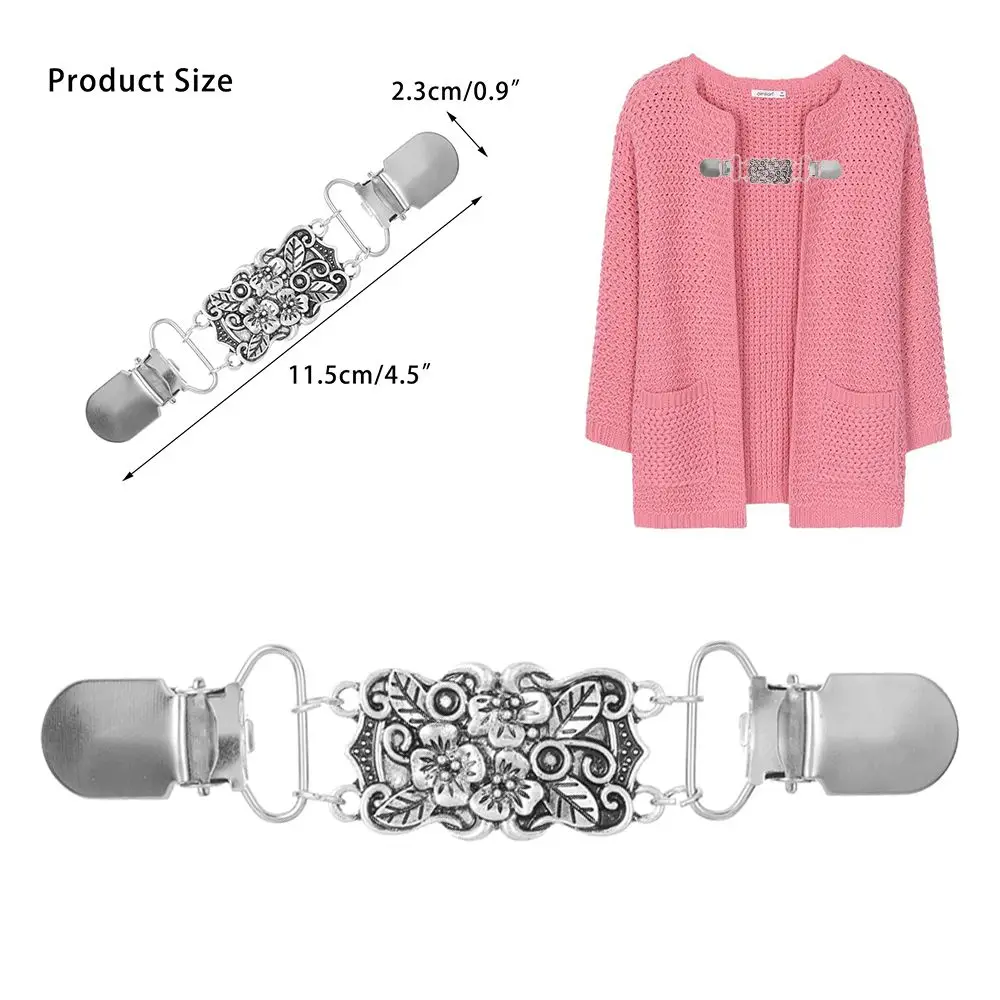 Broche de châle rétro d'hiver, clip de cardigan, épingle de chemisier de pull, fermoirs de clip de canard, nouvelle mode
