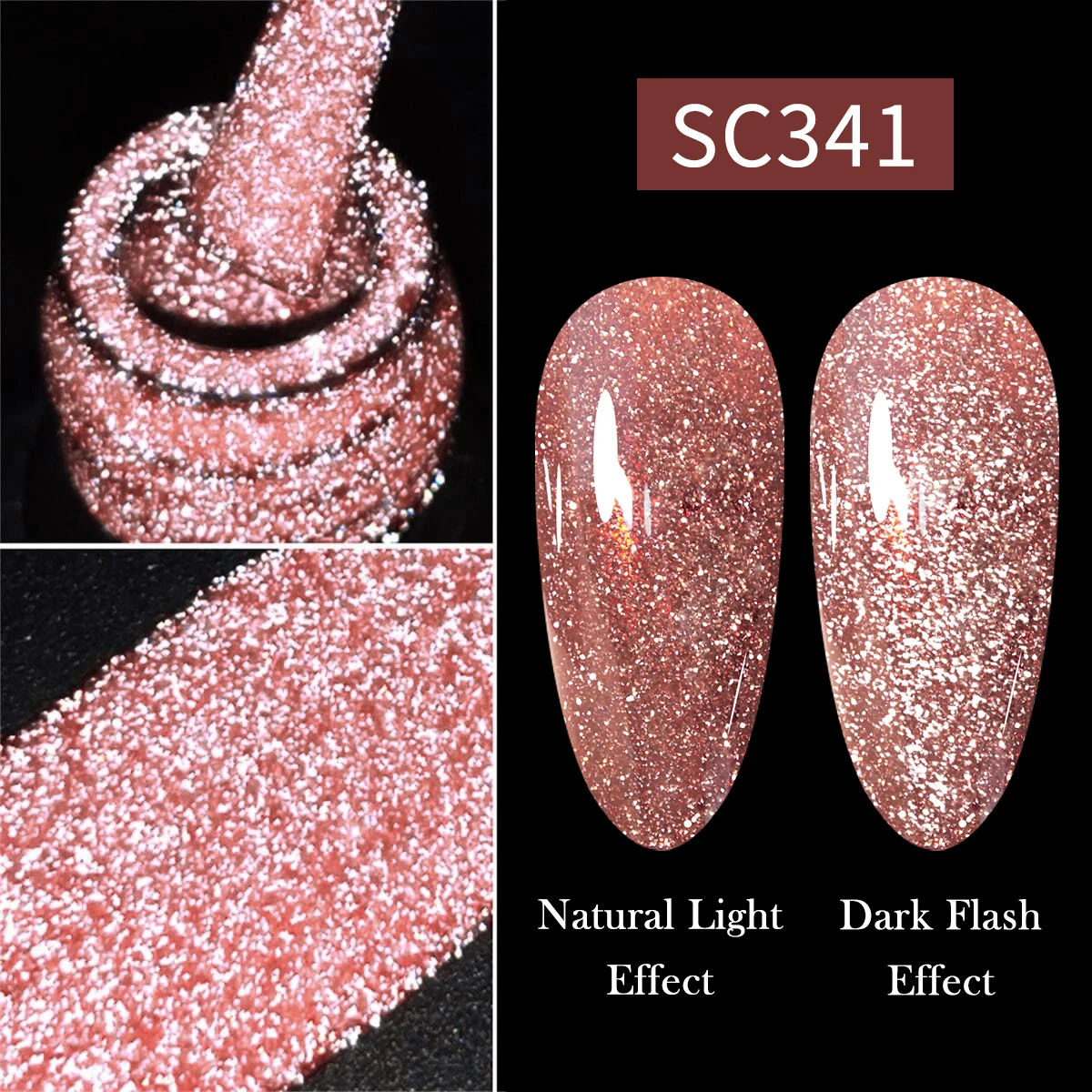 7ML Reflective Green Silver Milky Golden Glitter Gel Nail Polish Shiny Women Gel Polish UV LED Soak Off Manicure Nails Art DIY