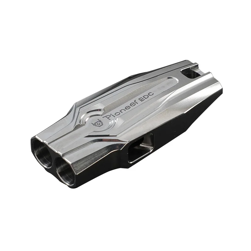 صفارة من سبائك التيتانيوم، تردد عالي وديسيبل عالي، للتخييم في الهواء الطلق والتنزه سيرًا على الأقدام، A1084 #5