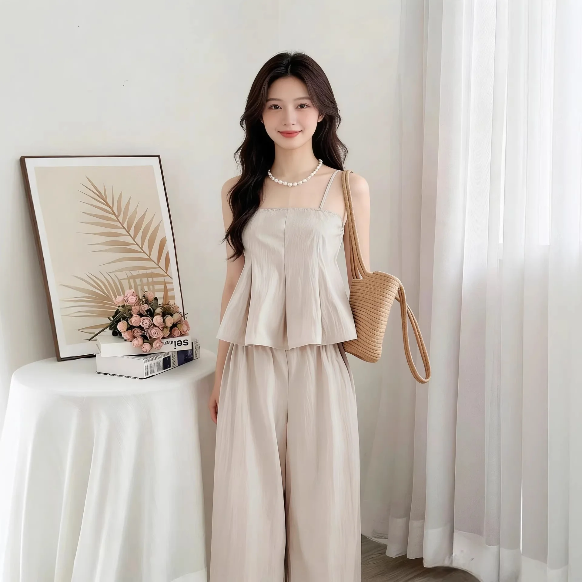 

Элегантный модный летний женский костюм-двойка Slim Fit: Неподвластный времени, воплощение изысканности и роскоши. Трансграничный женский комплект.