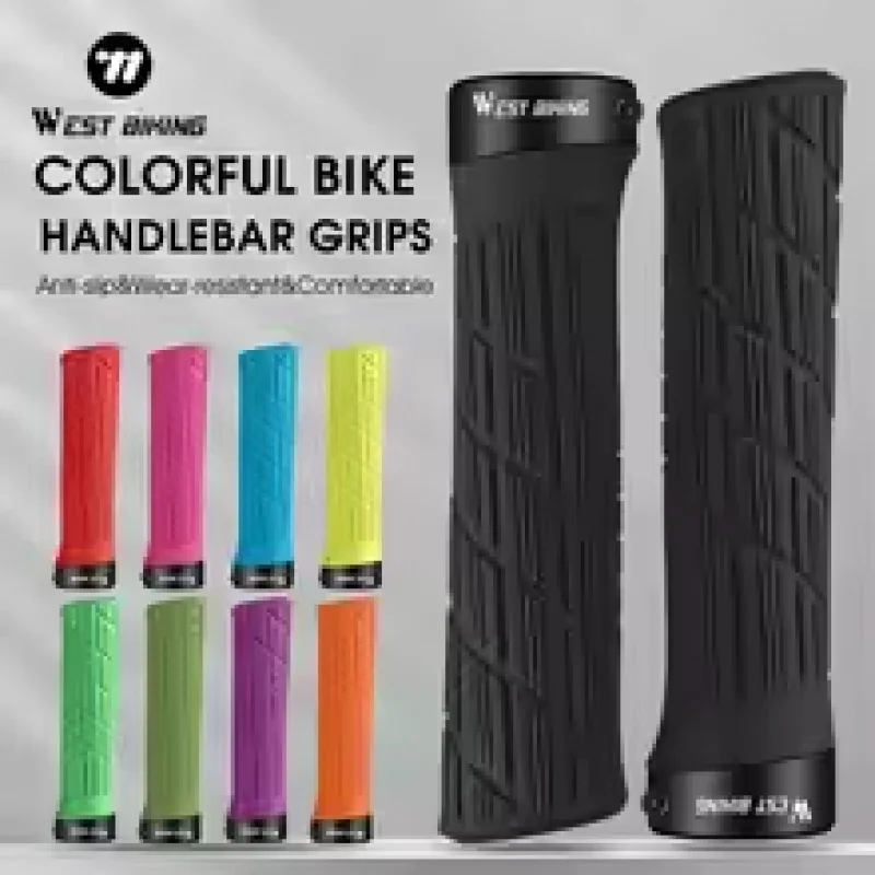 

WEST BIKING красочные велосипедные ручки MTB горный велосипед мягкая крышка руля заглушка резиновые нескользящие аксессуары для велоспорта