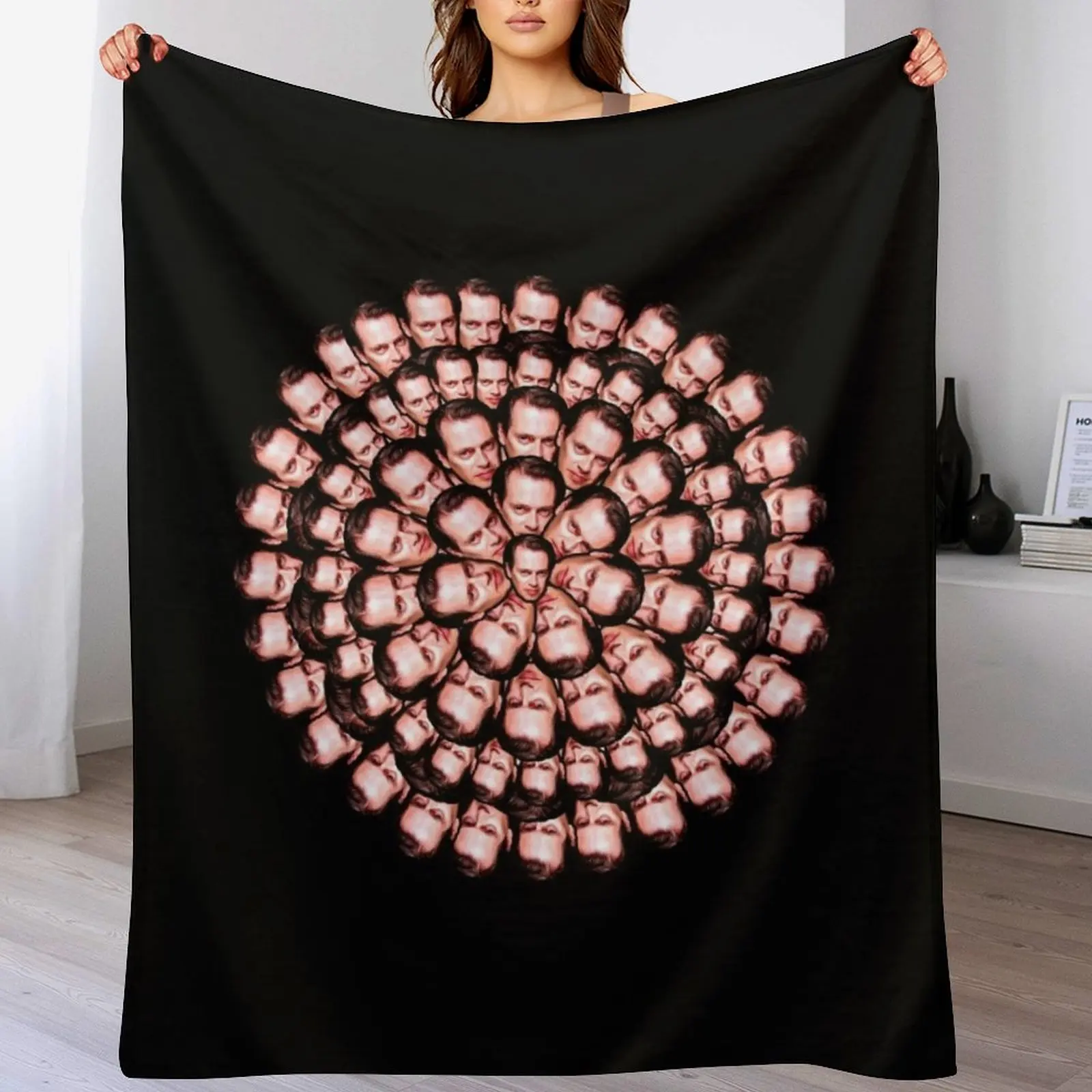 

Steve Buscemi Collage galaxy art design Throw Blanket Fluffy Cozy Throw Blanket for Home Decor