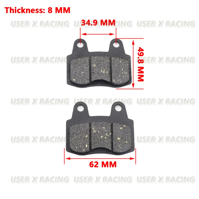 

USERX Motorcycle disc brake pad Brakes Front Rear Disc Brake Pads For Scooter ATV High temperature resistance Durable