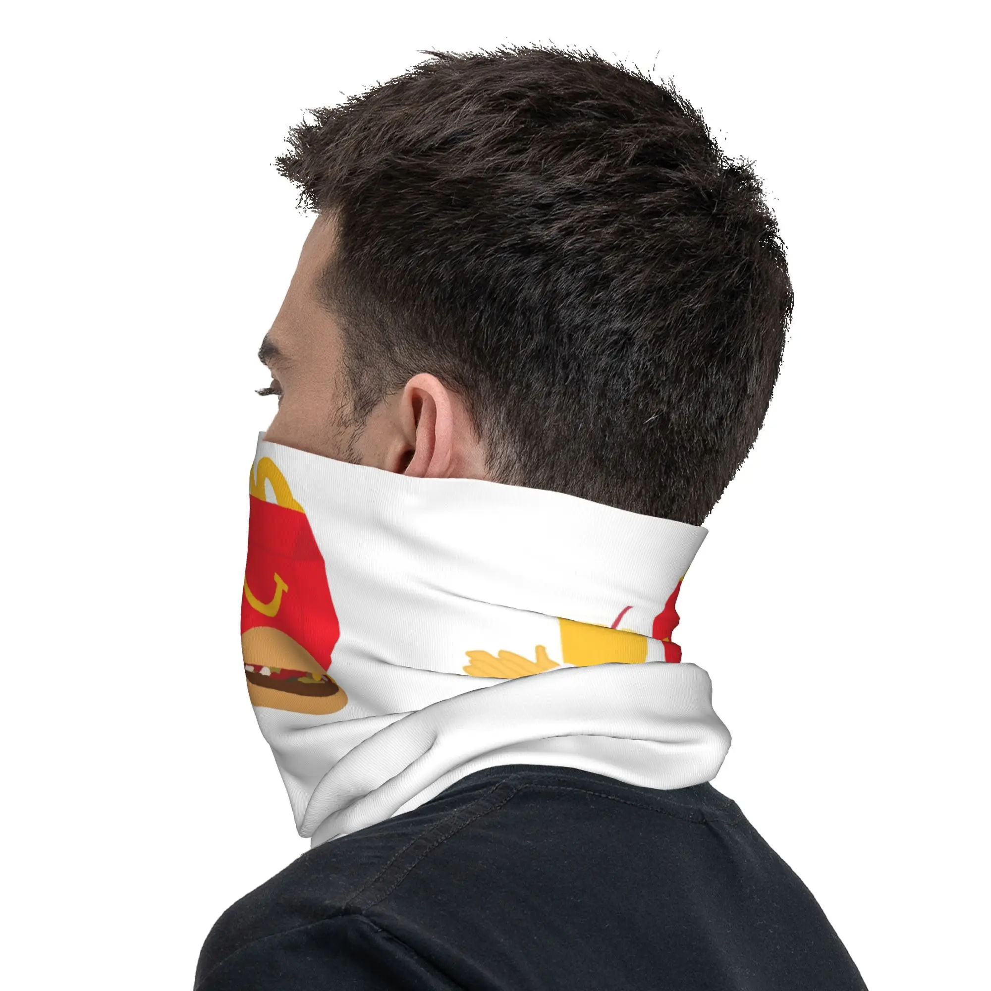 McDonald’s happy meal Bandana Neck Gaiter Printed Face Scarf Multi-use Face Mask Riding For Men Women Adult Breathable