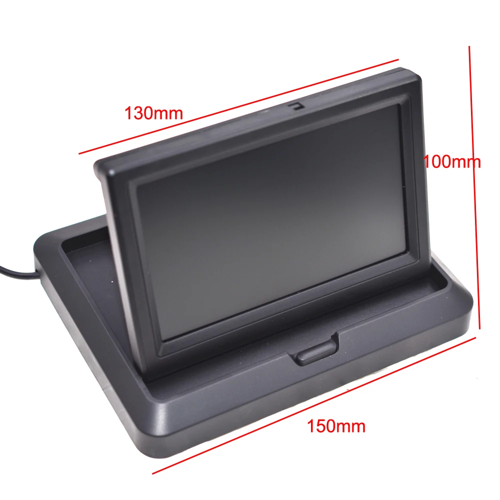 5 Inch AHD Car Monitor 1920*1080P Foldabel High Definition For Starlight Night Vision Vehicle Rear View Camera Reverse