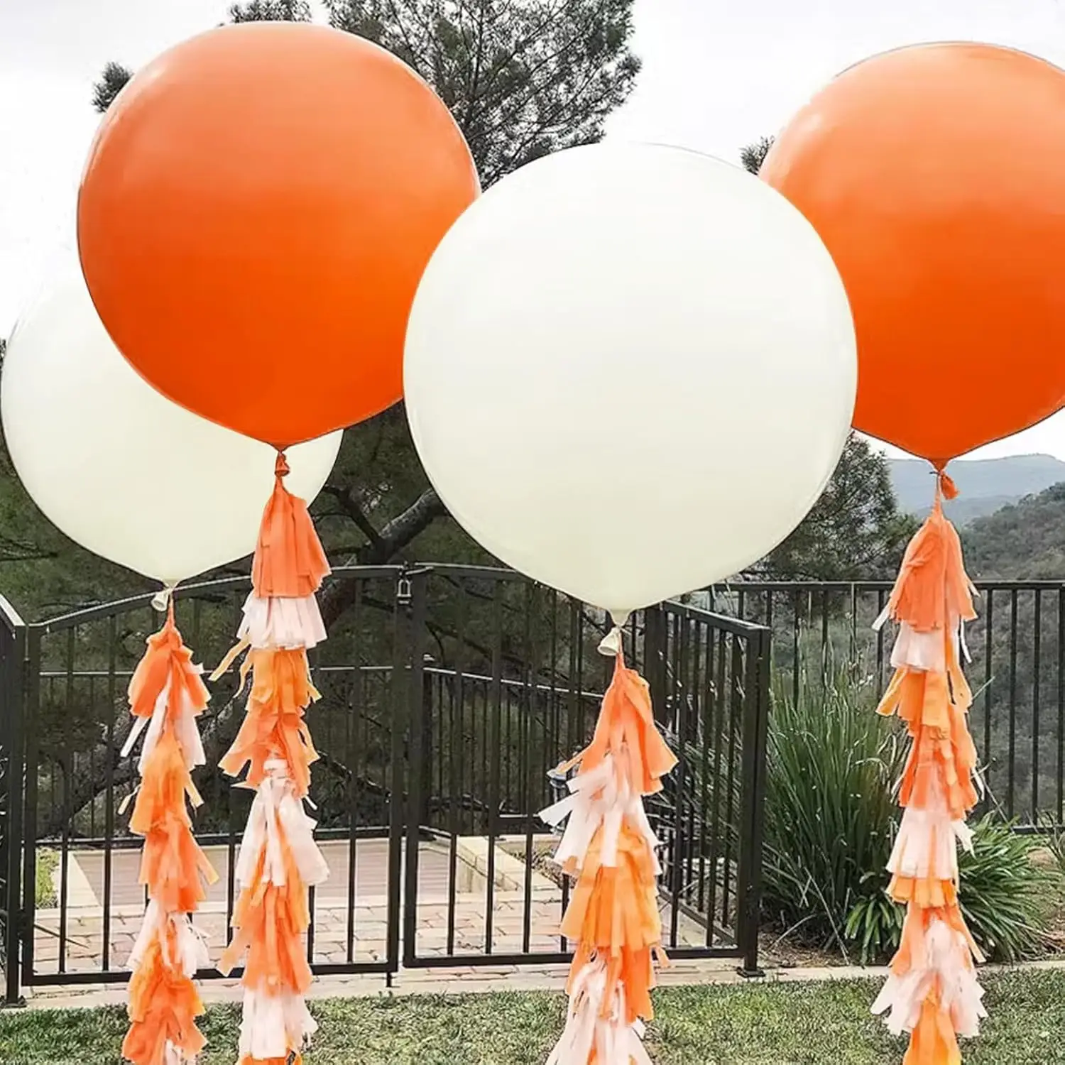 Riesige Luftballons, 36/24 Zoll, große cremefarbene Latexballons für Hochzeit, Geburtstag, Luftballons, Babyparty, Abschlussfeier, Dekorationen