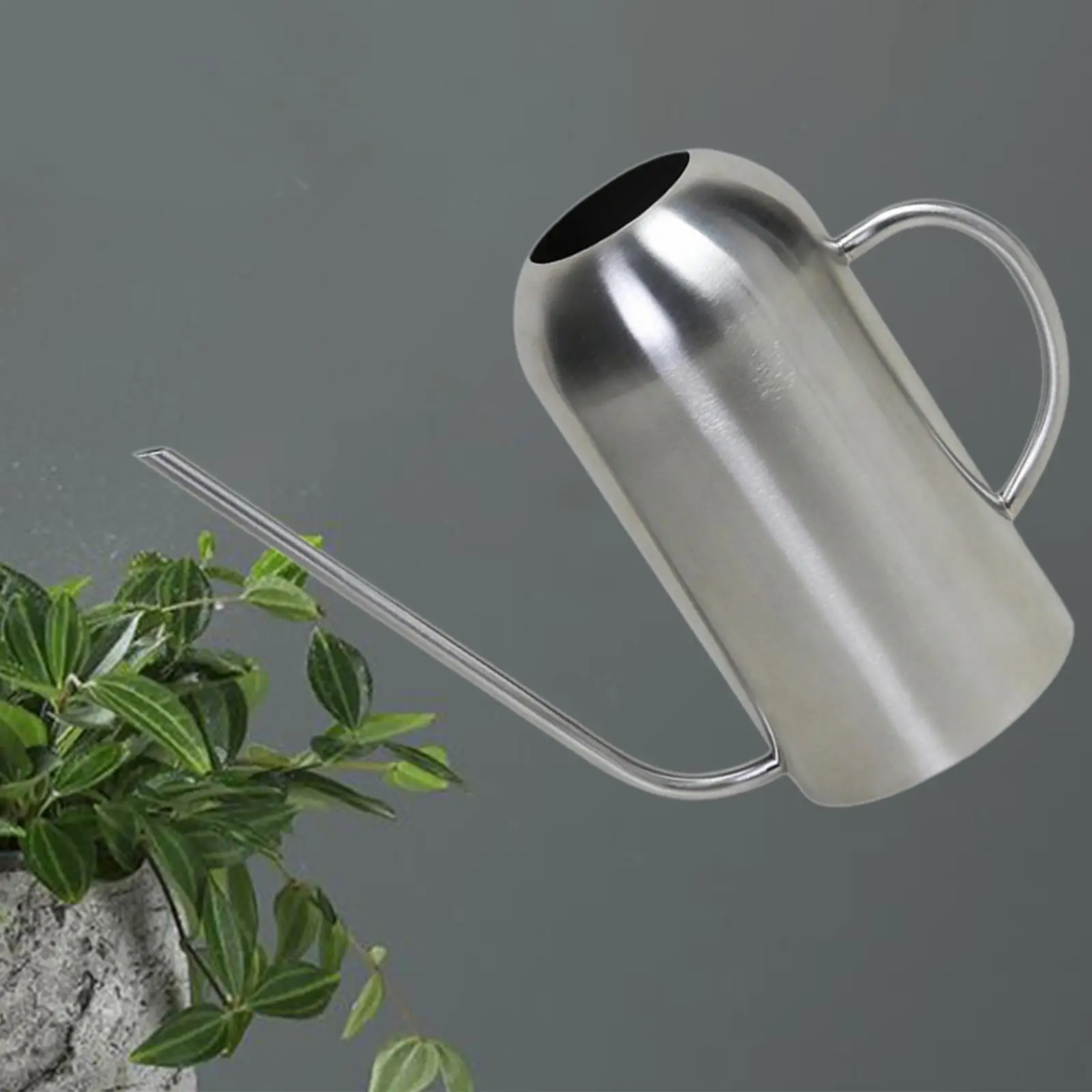 

Multifunctional Gardening Watering Can with Thin Nozzle Stainless Steel Design for Indoor Flowers and Vegetables