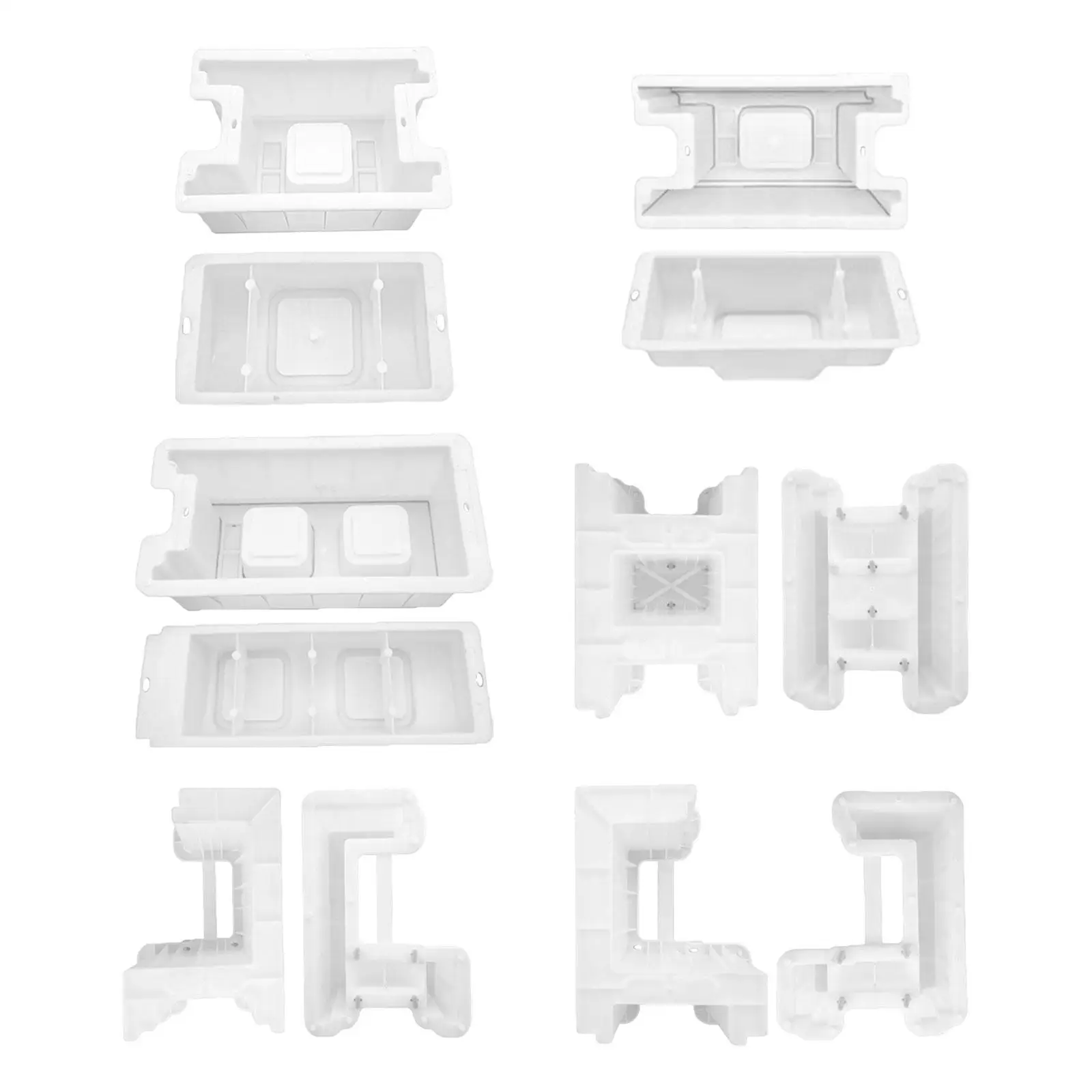 Concrete Mould Well Maker Reusable Concrete Block Brick Mould Garden Pavement Mould DIY Supplies for Courtyard Patio Landscaping