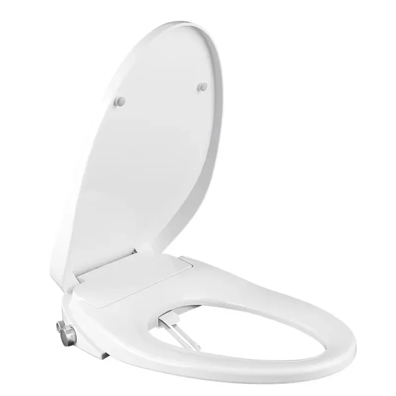 V Shape Bidet Toilet Seat with Self Cleaning Nozzle Slow Close Lid Cold Water Wash for Postpartum Care Hygiene Bathroom