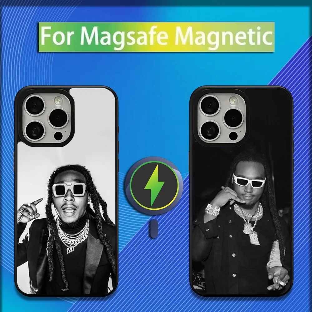 Rapper T-Takeoff Phone Case For iPhone 16,15,14,13,12,11,Plus,Pro,Max,Mini Magsafe Magnetic Wireless Charging