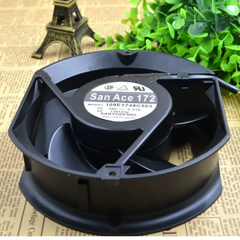 For San Ace 172 Sanyo 109E1748C503 48V 0.61A waterproof, cabinet, variable voltage box fan