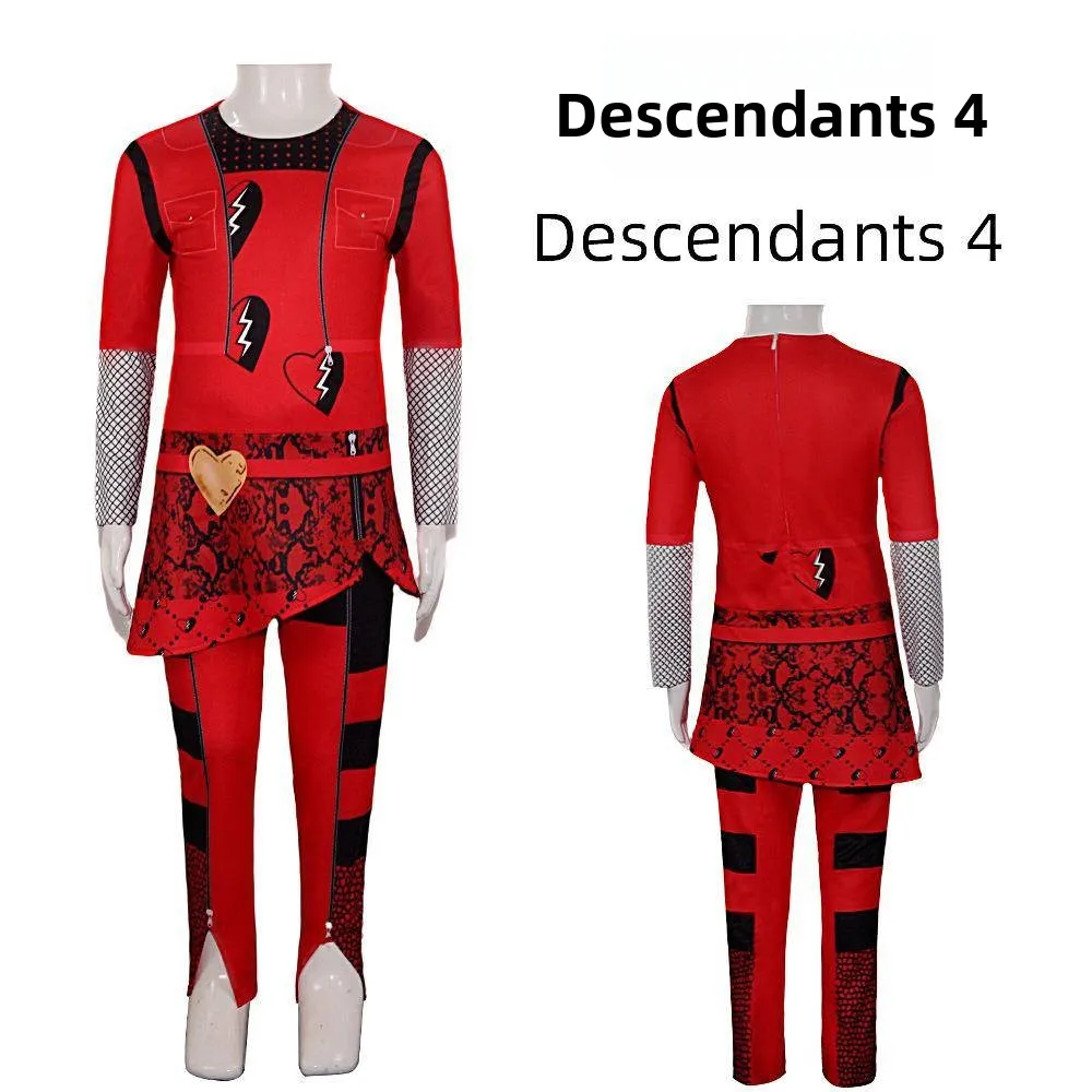 

Red Heart Queen loween Costume Elastic Body Suit Stage Performance Women's Traditional Clothing Vibrant Faionable