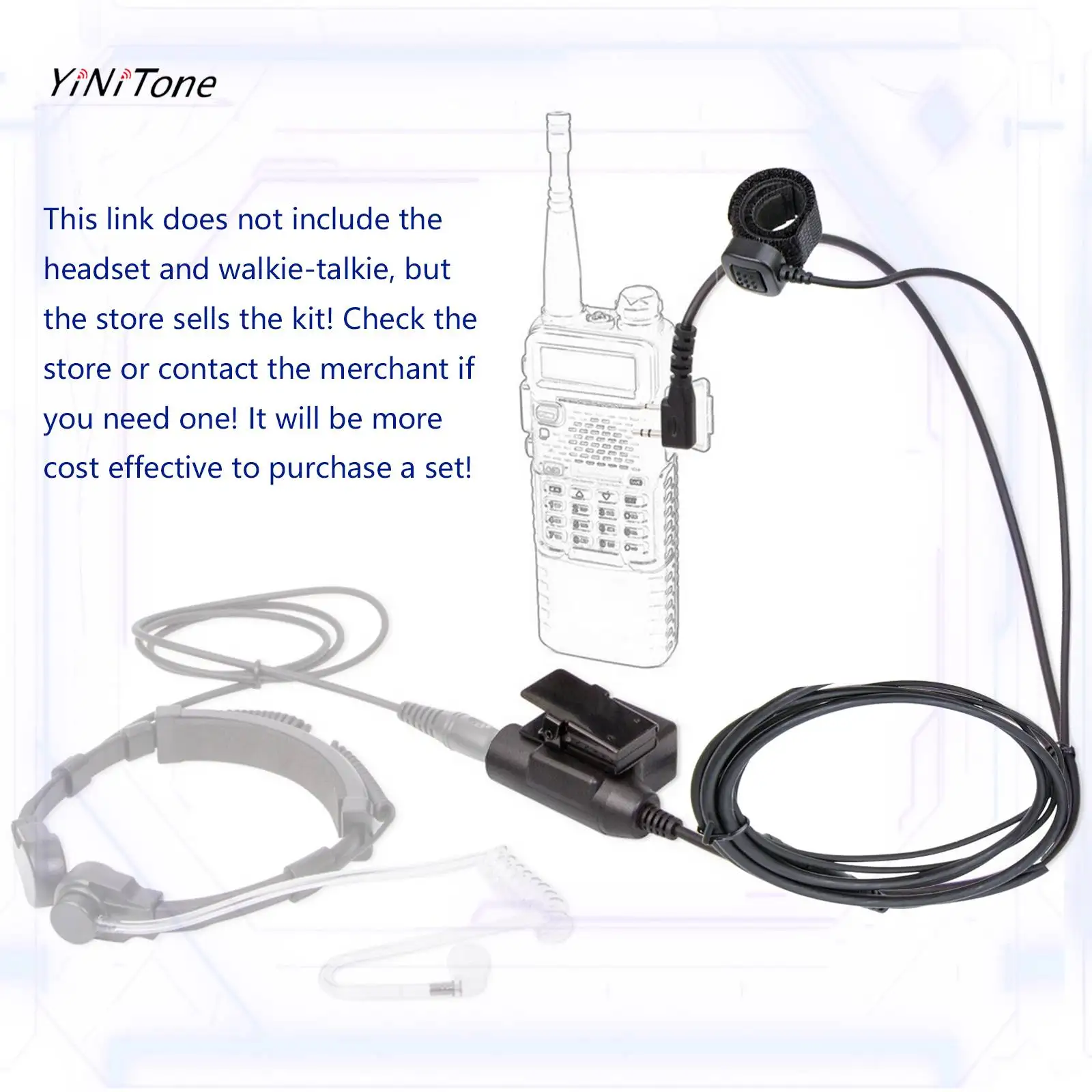 Push to Talk Microfone com Dedo, Rádio em Dois Sentidos, Plugue Padrão, Alta Resistência, U94 PTT, ICOM IC-V8, V80, V82, 7.1mm