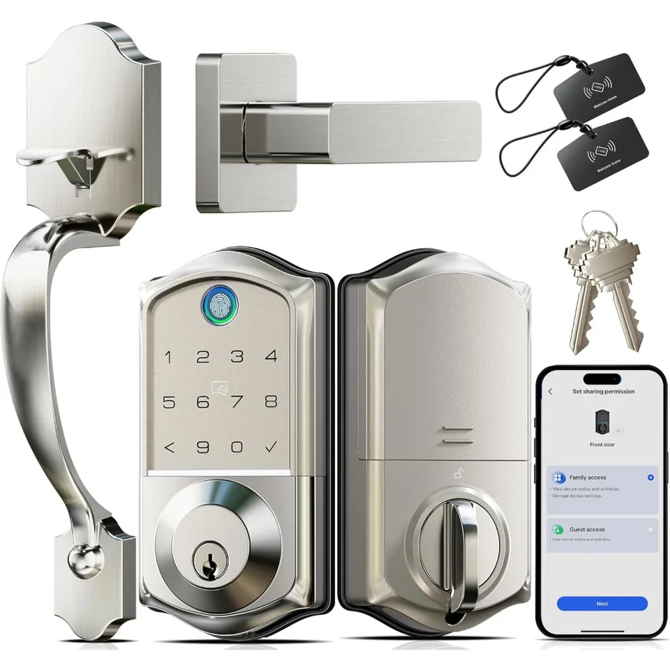 Fingerprint Smart Front Door Lock with App Control