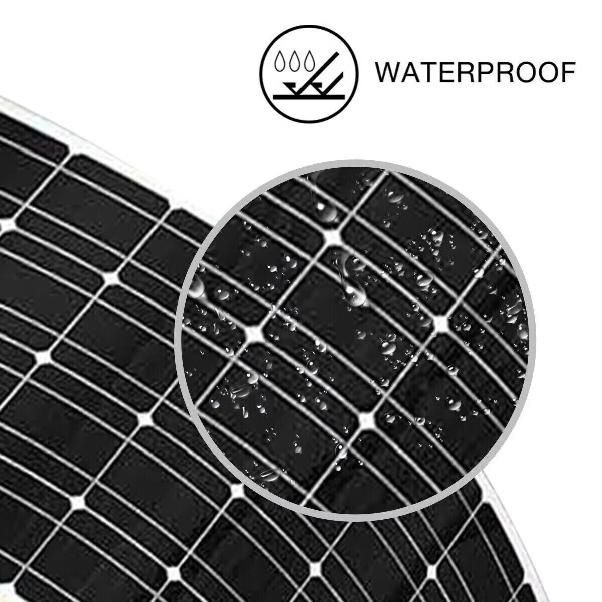 PowMr 10 واط 40 واط 60 واط لوحة طاقة شمسية 18 فولت شاحن بطارية المزدوج USB مع التخييم في الهواء الطلق الخلايا الشمسية للهاتف سيارة يخت RV التنزه الولايات المتحدة خلية #6