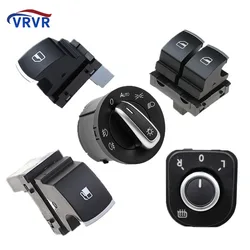 Power Window Switch Set 5ND959855 5K3959857 5ND959565B 1KD959833 5ND941431B For VW Eos Golf R32 GTI MK 5 6 V VI
