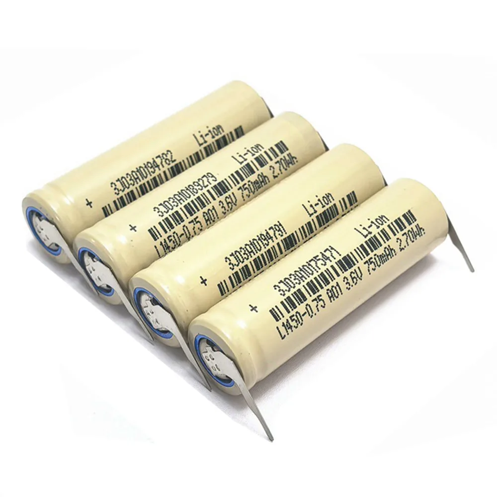 2-4PCS 750mAh 14500CY 3.6V Toothbrush Battery For Philips HX6310 HX6511 HX6730 HX6910 HX6920 HX9140 HX9340 HX9350 HX9360 HX9370